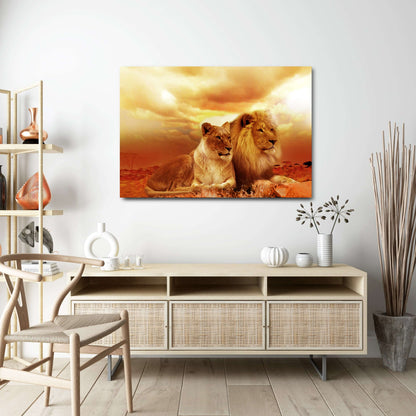 African Lion Wall Art
