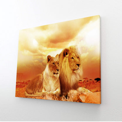 African Lion Wall Art