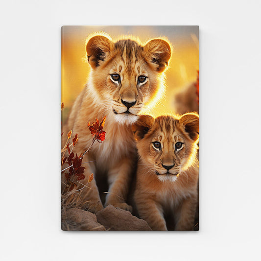 African Lions Wall Art