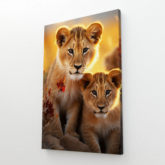 African Lions Wall Art