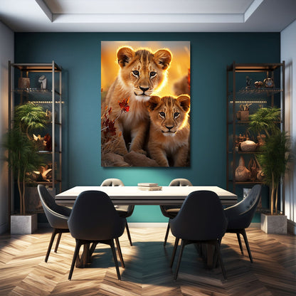 African Lions Wall Art