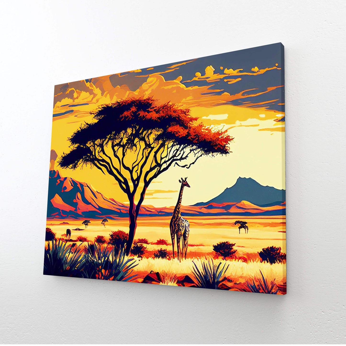 African Sunset Wall Art