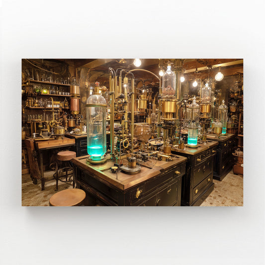 Alchemy Potion Lab Steampunk Canvas – alchemy potion lab steampunk canvas print