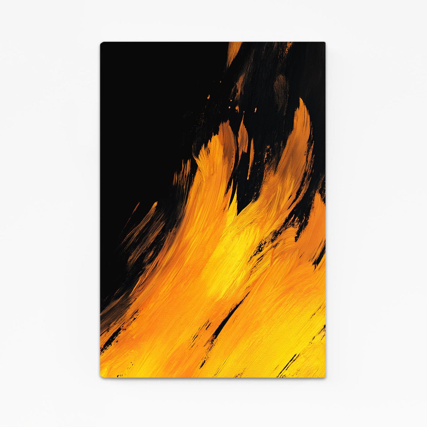 Amber Flame Strokes Gold Canvas – amber flame strokes gold canvas print