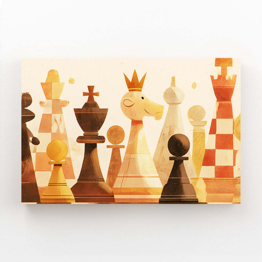 Amber Watercolor Row Chess Prints – amber watercolor row chess canvas print