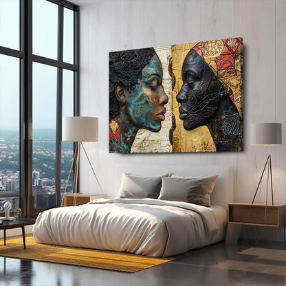 Ancestral Dialogue African Wall Art