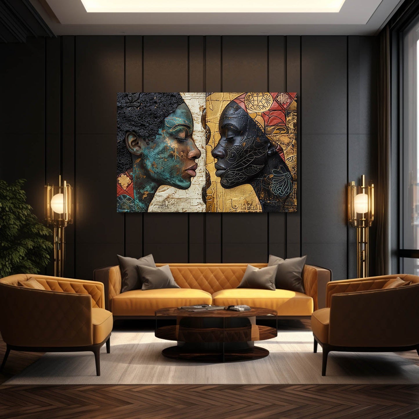 Ancestral Dialogue African Wall Art