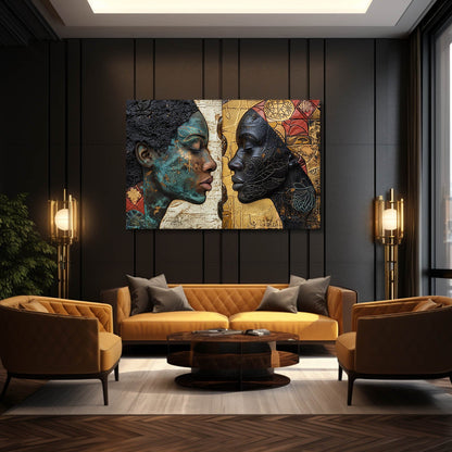 Ancestral Dialogue African Wall Art