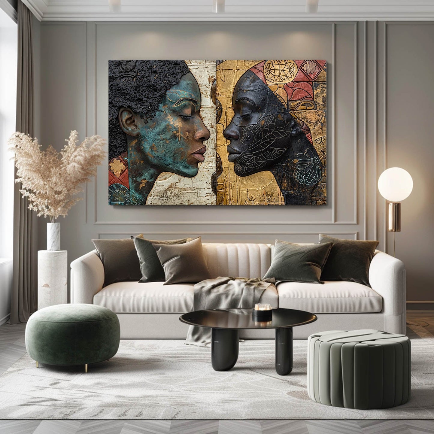 Ancestral Dialogue African Wall Art