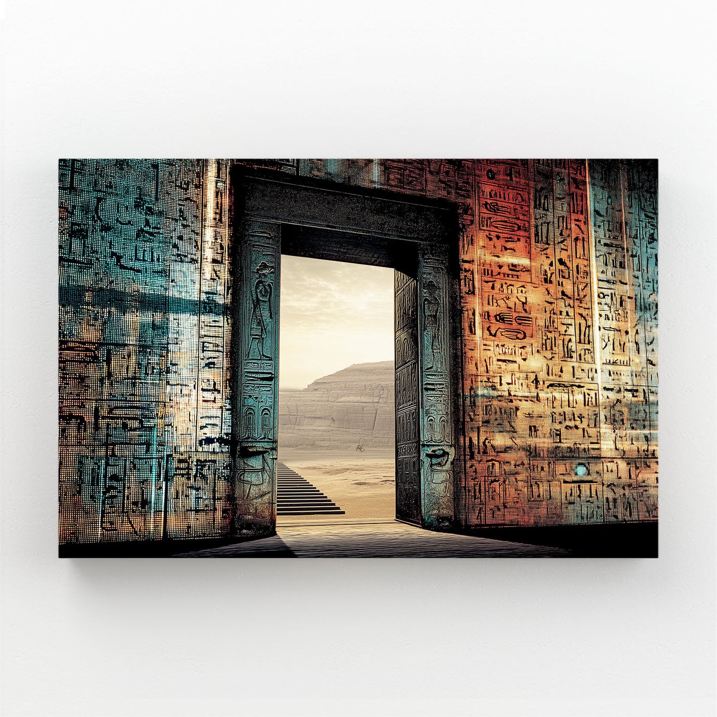 Ancient Portal Gradient Egyptian Wall Decor – ancient portal gradient egyptian canvas print