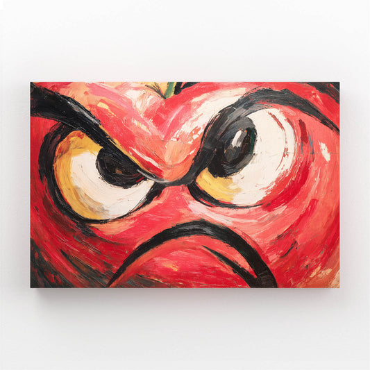 Angry Fruit Face Wall Art – angry fruit face fruit canvas print