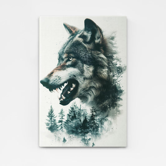 Angry Wolf Art