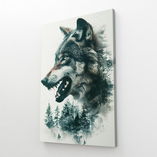 Angry Wolf Art