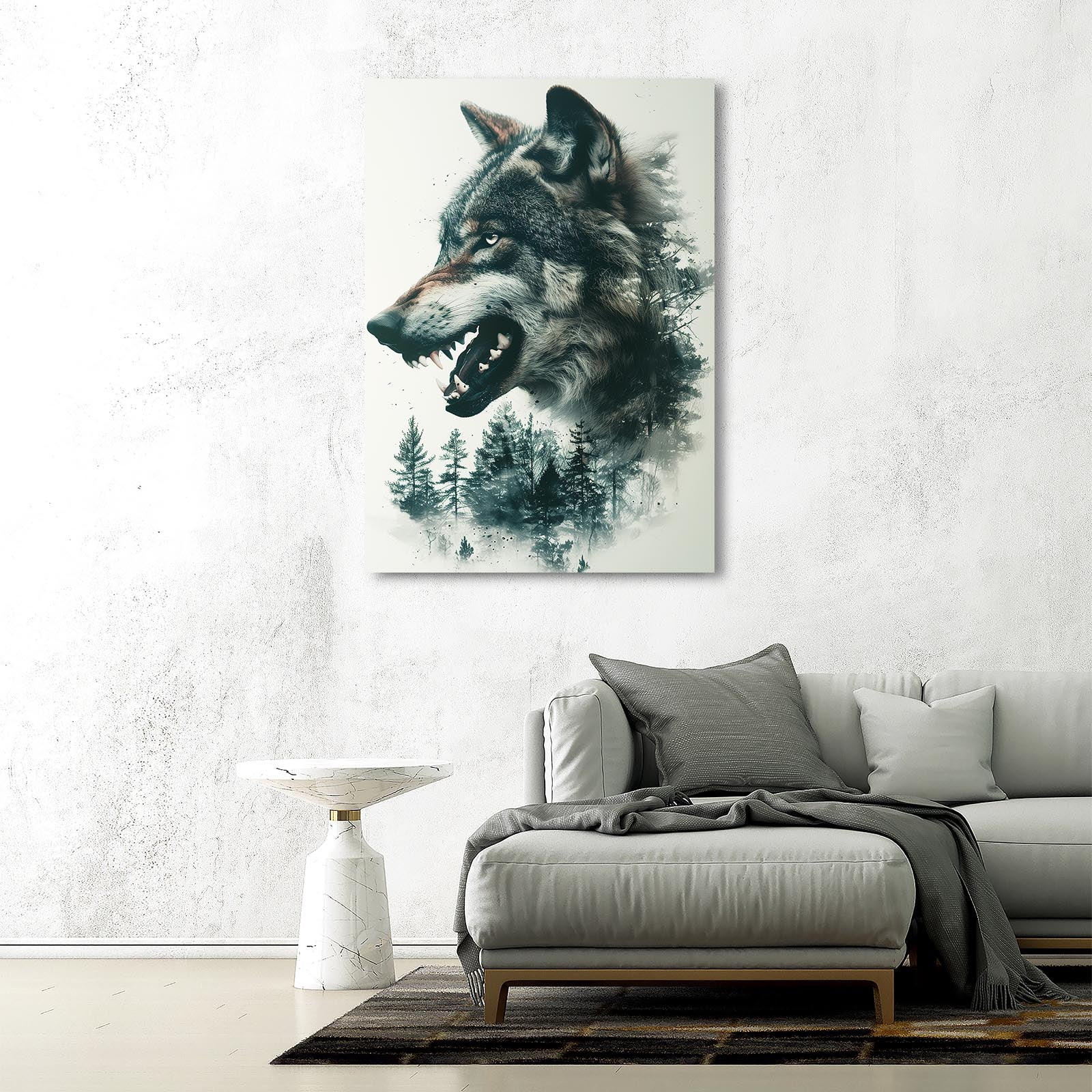 Angry Wolf Art