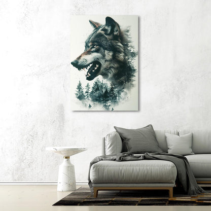 Angry Wolf Art