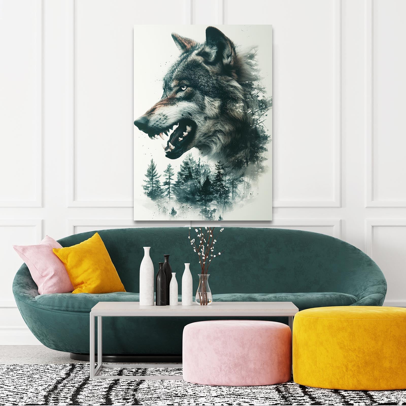 Angry Wolf Art