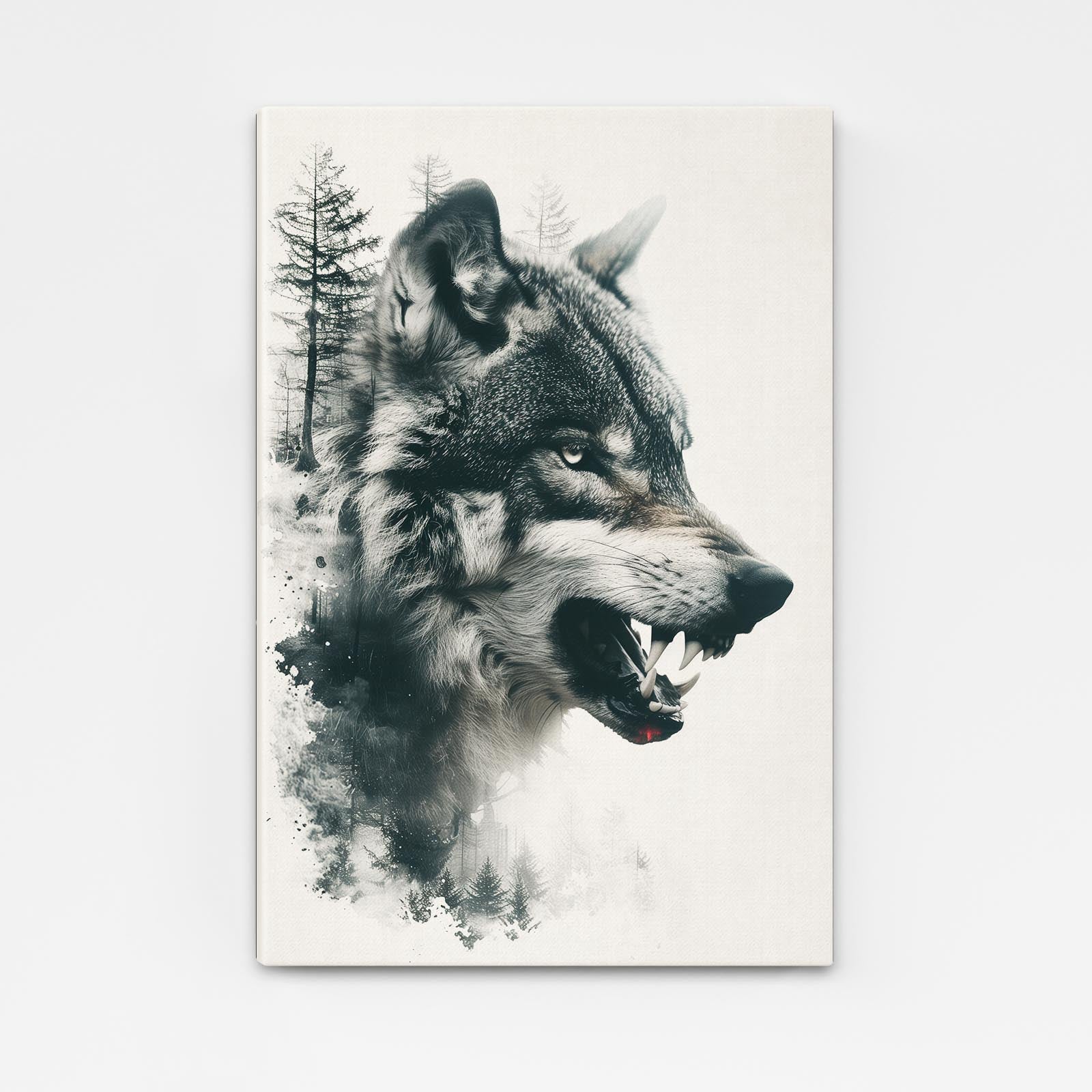 Angry Wolf Wall Art