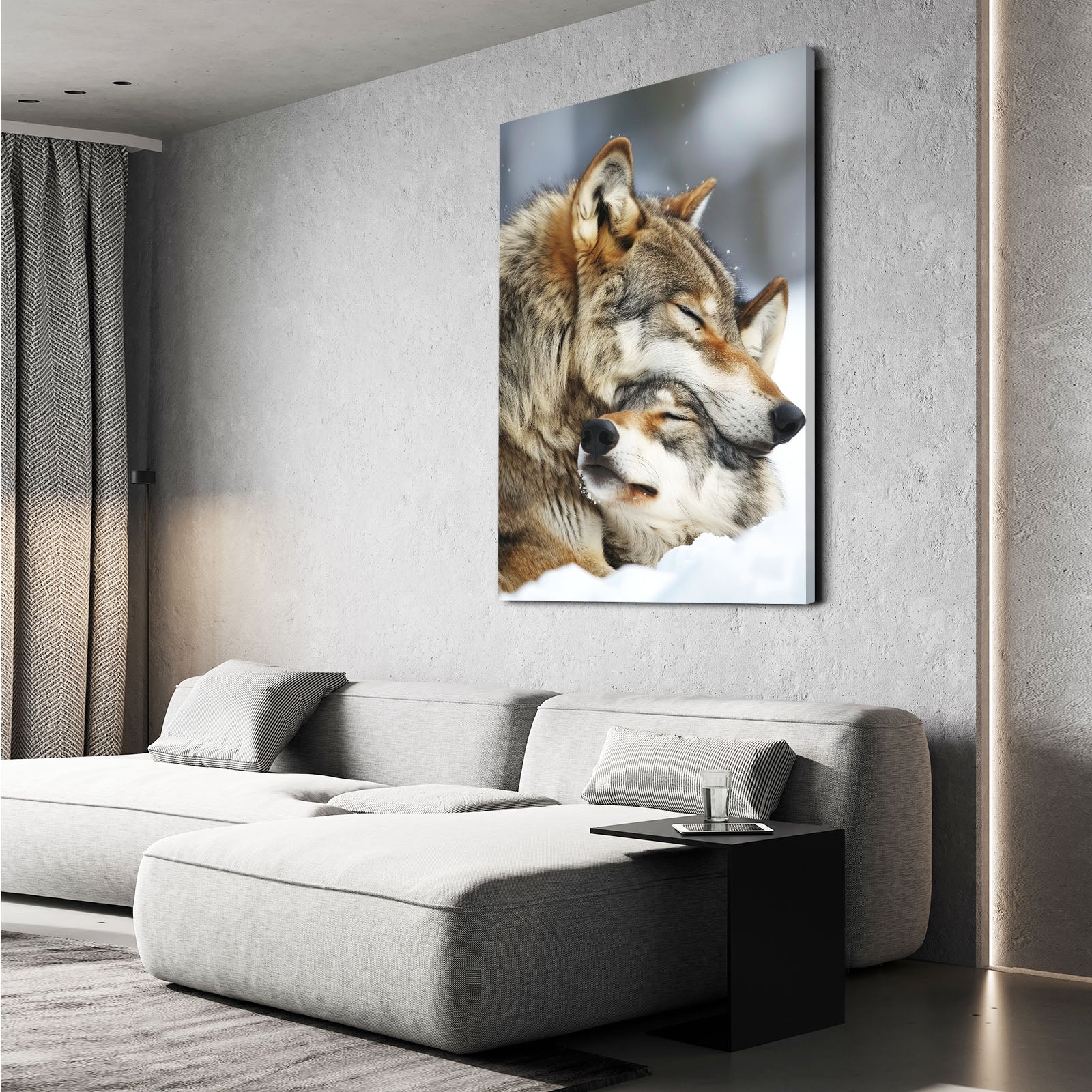 Anime Wolf Couple Art
