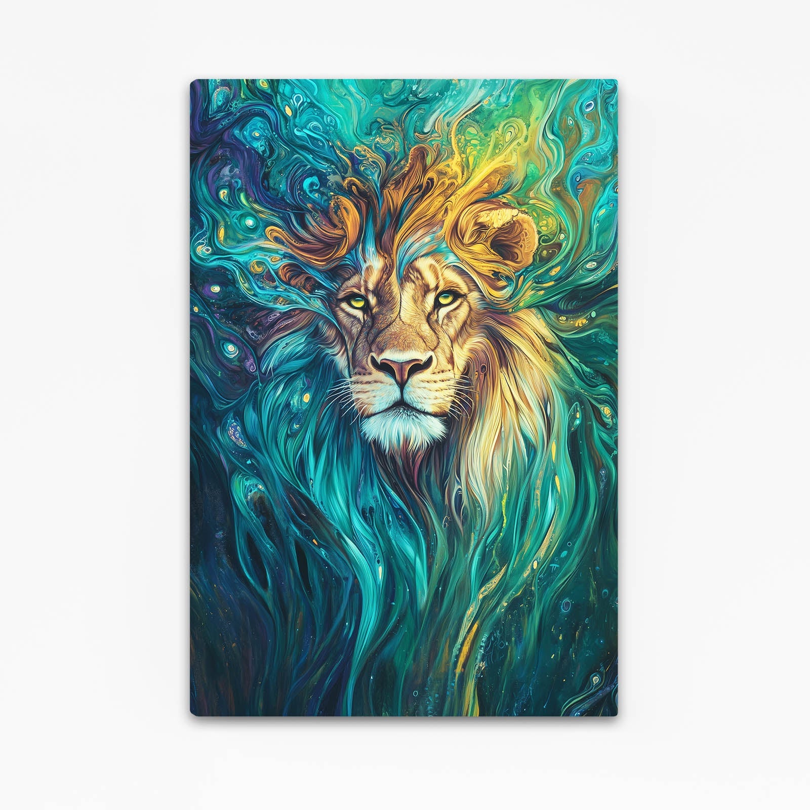 Aqua Spirit Lion Artwork