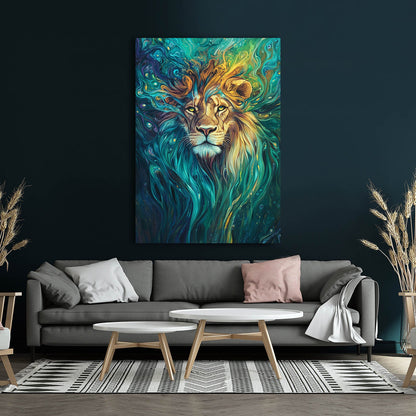 Aqua Spirit Lion Artwork