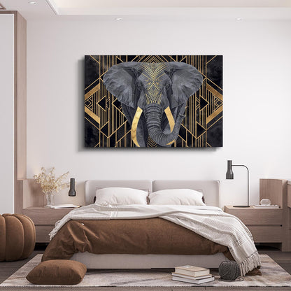 Art Deco Elephant Wall Art