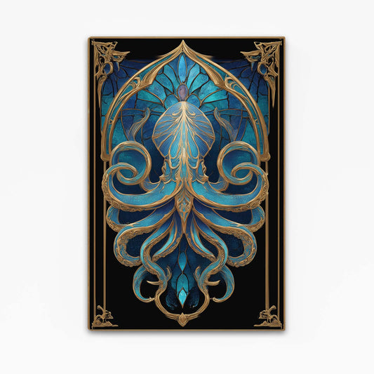 Art Nouveau Panel Octopus Canvas Art – art nouveau panel octopus canvas print