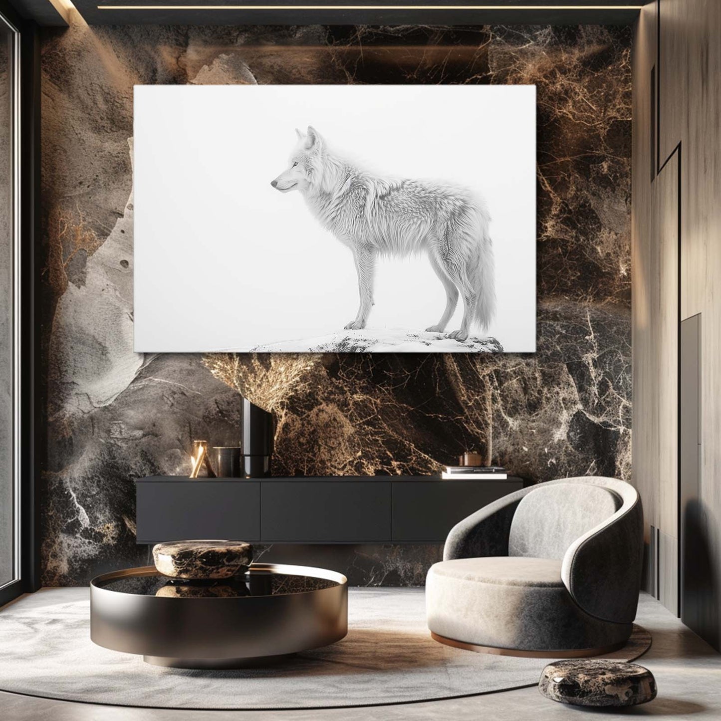 Art Wolf Black And White