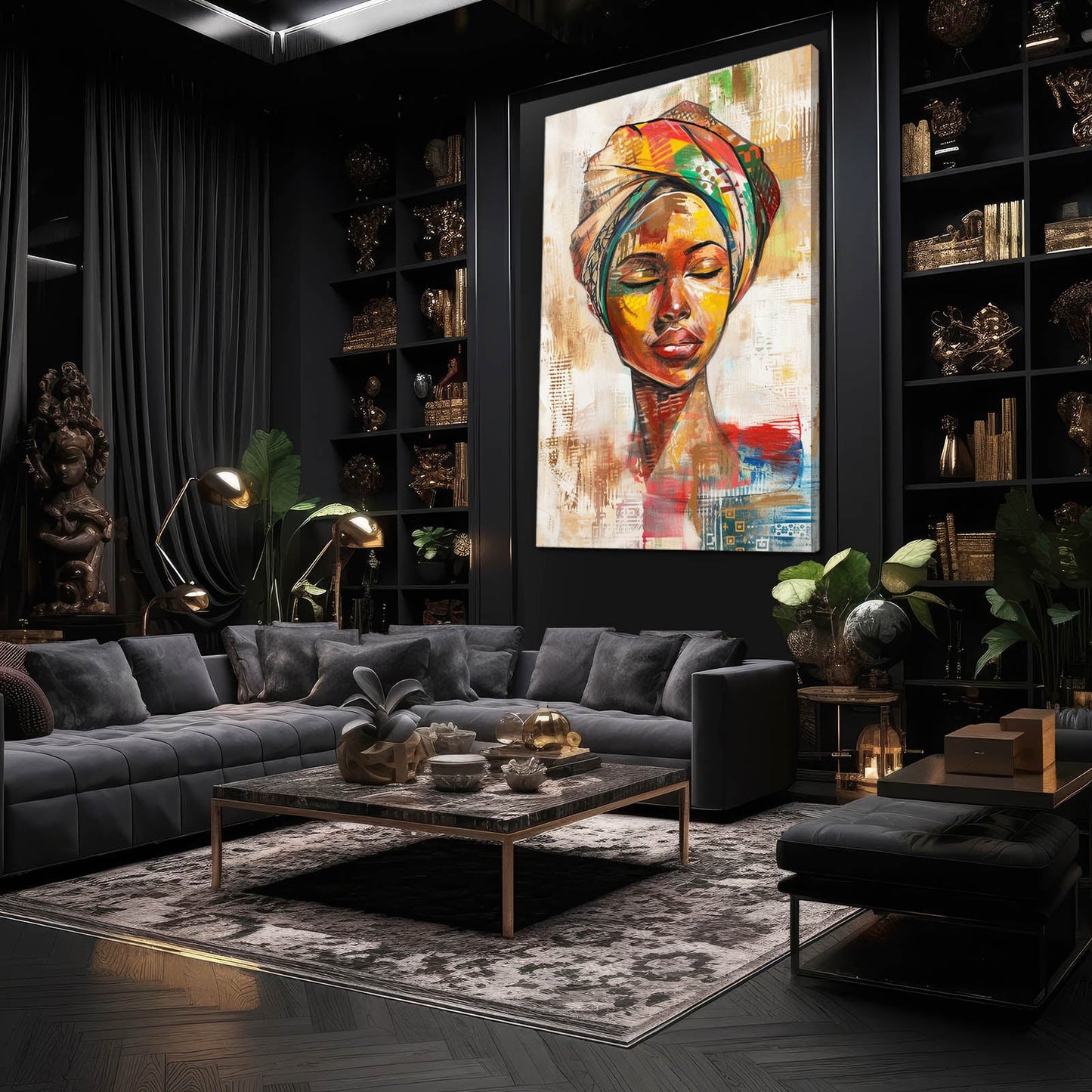 Artistic African Canvas Art