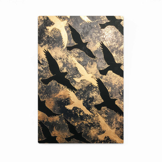 Autumn Bird Cascade Gold Wall Art – autumn bird cascade gold canvas print