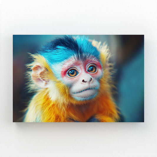 Azure Crest Fur Monkey Prints – azure crest fur monkey canvas print