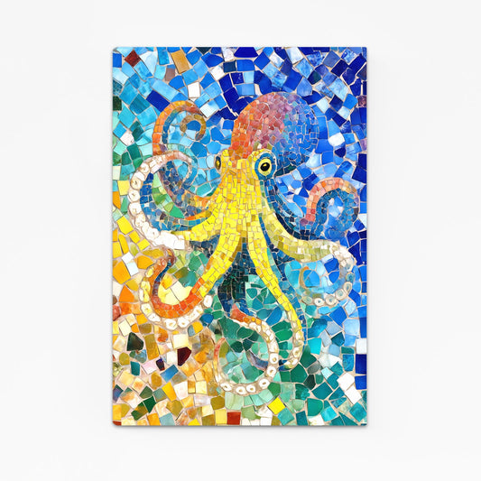 Azure Mosaic Octopus Canvas – azure mosaic octopus canvas print