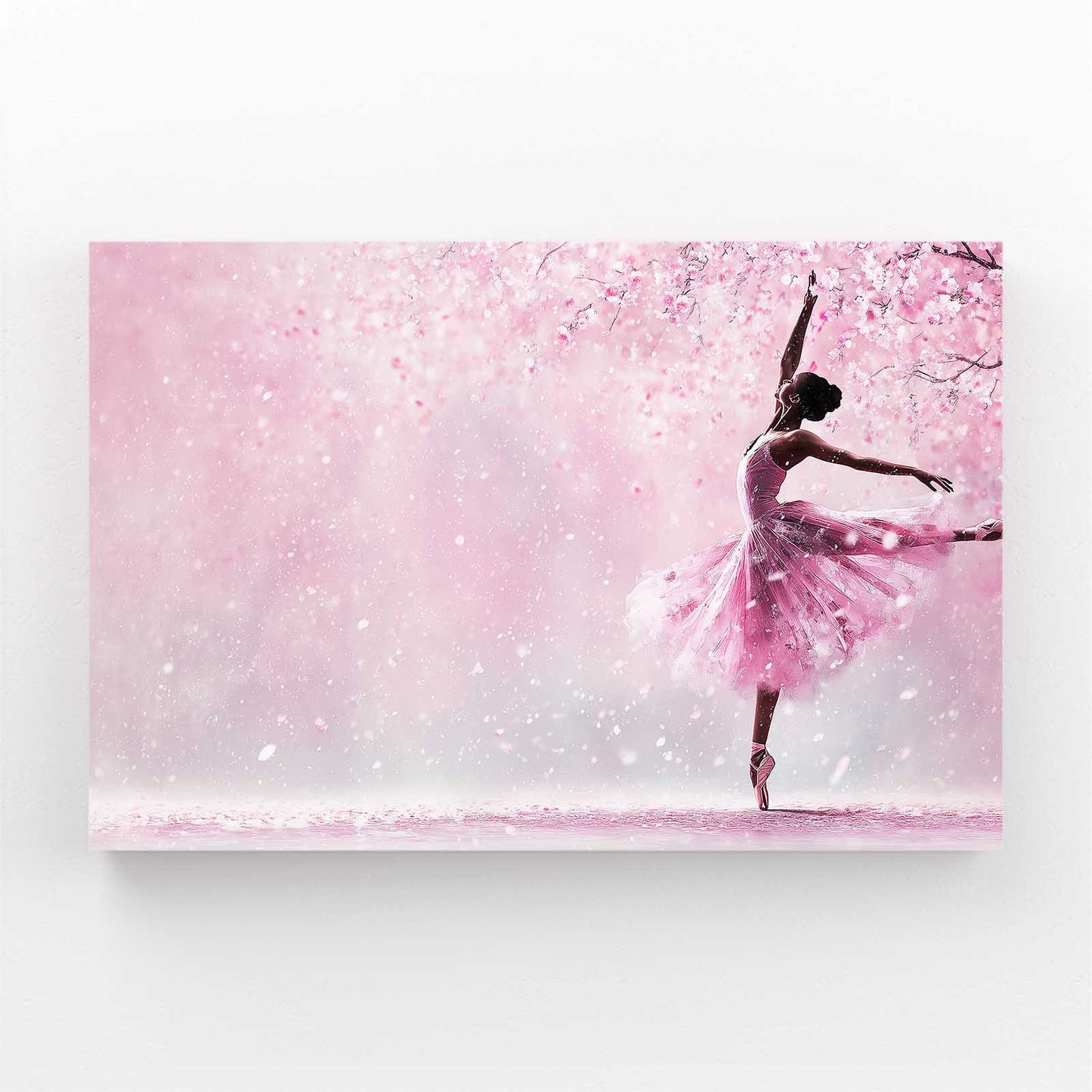 Ballerina In Petals Cherry Blossom Canvas – ballerina in petals cherry blossom canvas print