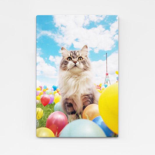 Balloon Cat Wall Art