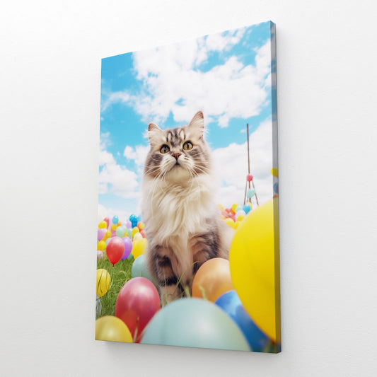 Balloon Cat Wall Art
