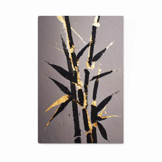 Bamboo Leaf Sprig Gold Art – bamboo leaf sprig gold canvas print