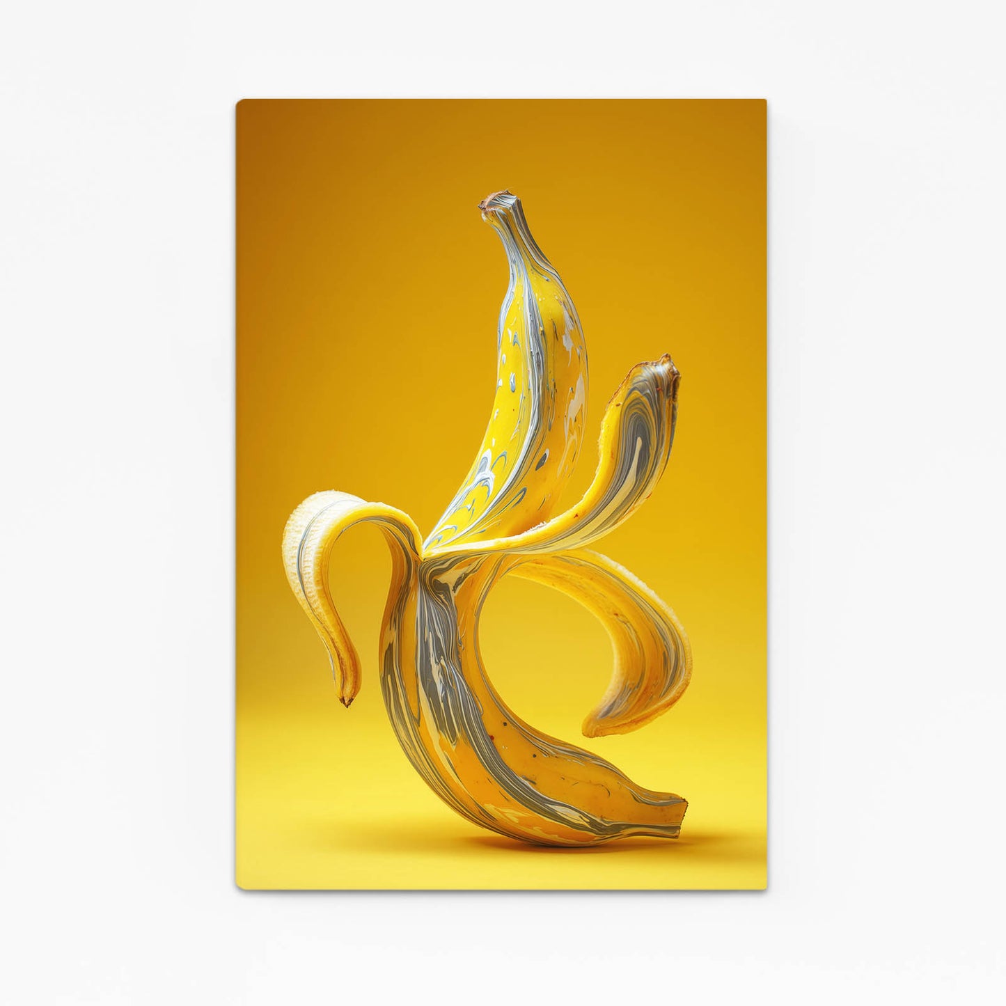 Banana On Yellow Fruit Art – banana on yellow fruit canvas print