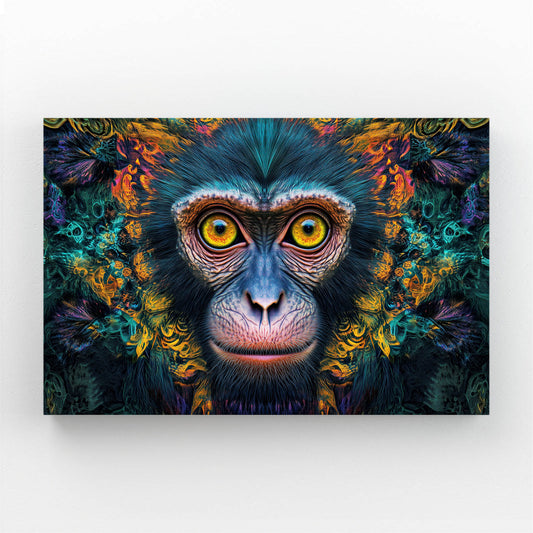 Baroque Floral Crest Monkey Prints – baroque floral crest monkey canvas print