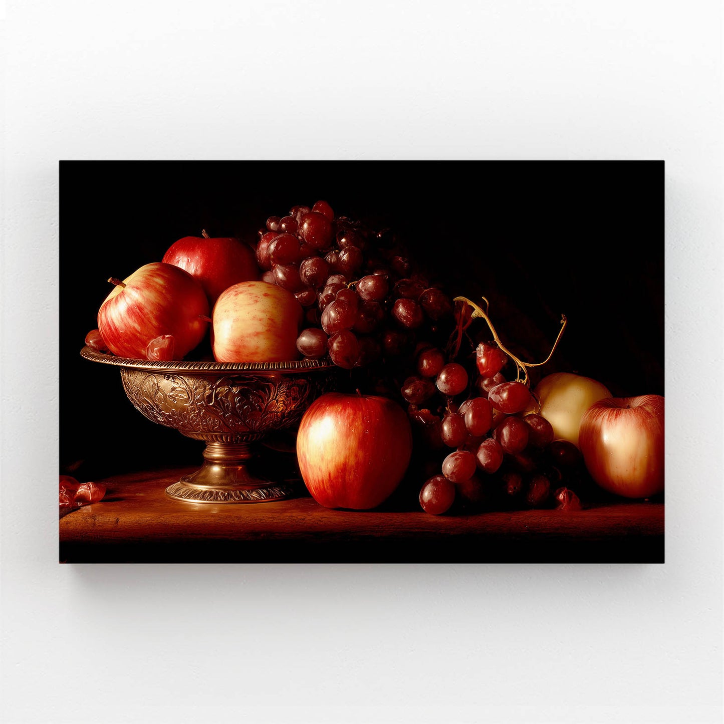 Baroque Fruit Bowl Wall Art – baroque fruit bowl fruit canvas print