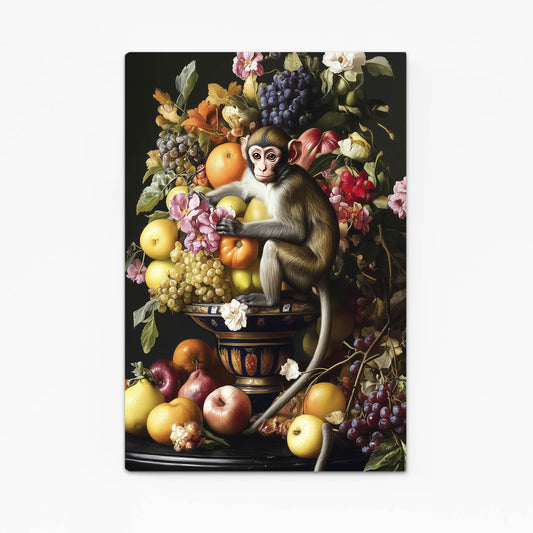 Baroque Fruit Feast Monkey Canvas Art – baroque fruit feast monkey canvas print
