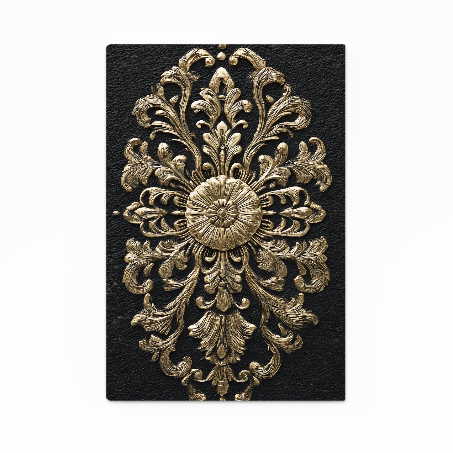 Baroque Rosette Relief Gold Canvas – baroque rosette relief gold canvas print