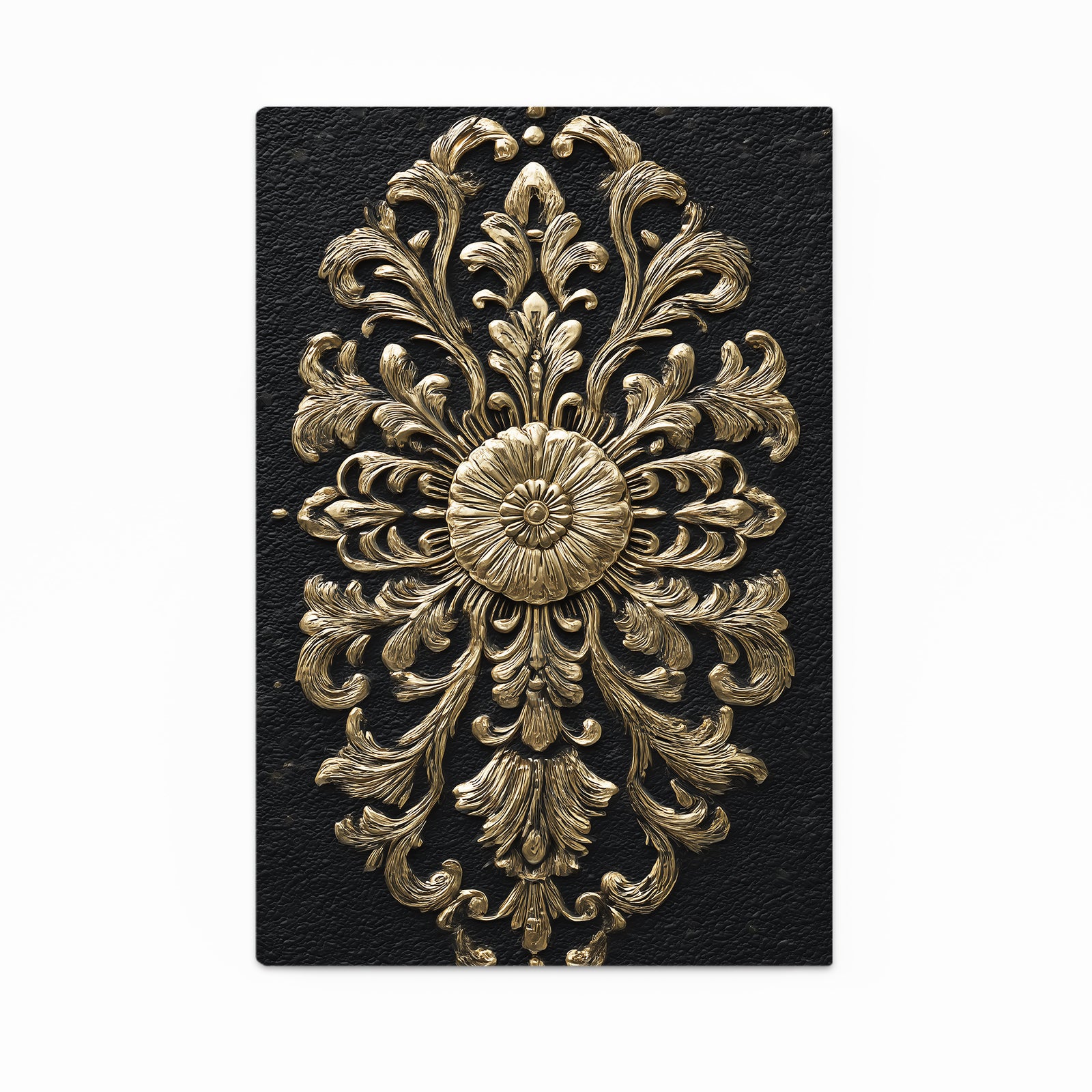 Baroque Rosette Relief Gold Canvas – baroque rosette relief gold canvas print
