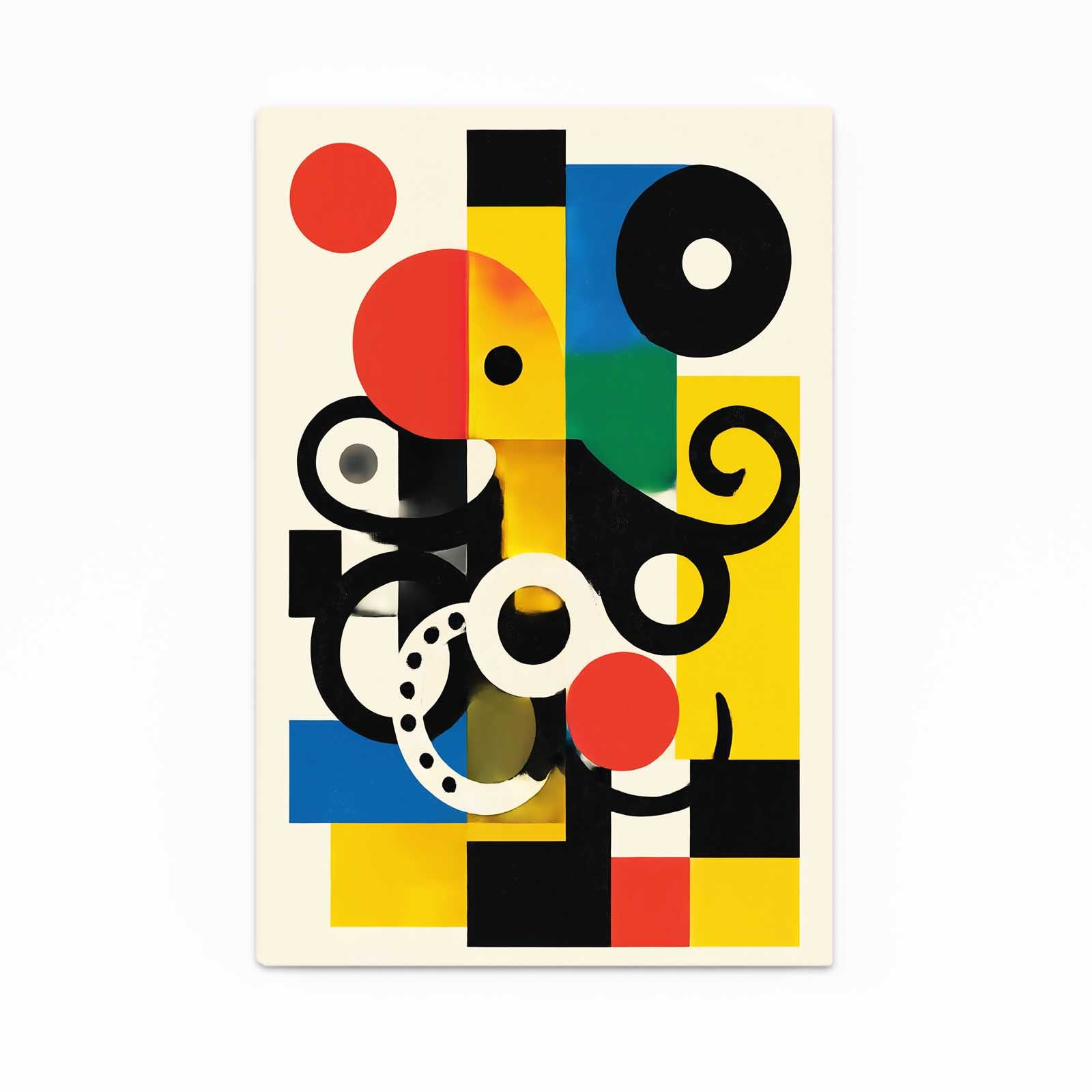 Bauhaus Shapes Octopus Wall Decor – bauhaus shapes octopus canvas print