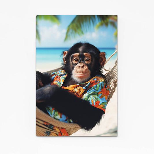 Beach Hammock Shirt Monkey Art – beach hammock shirt monkey canvas print