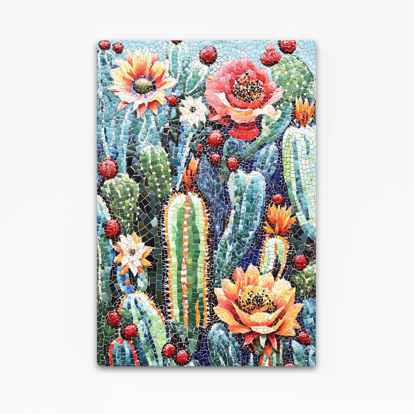 Beaded Garden Bloom Cactus Art – beaded garden bloom cactus canvas print