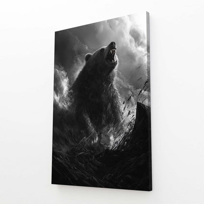 Bear Art Black and White