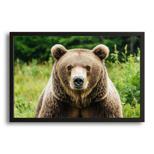 Bear Art Print – canvas print on white background