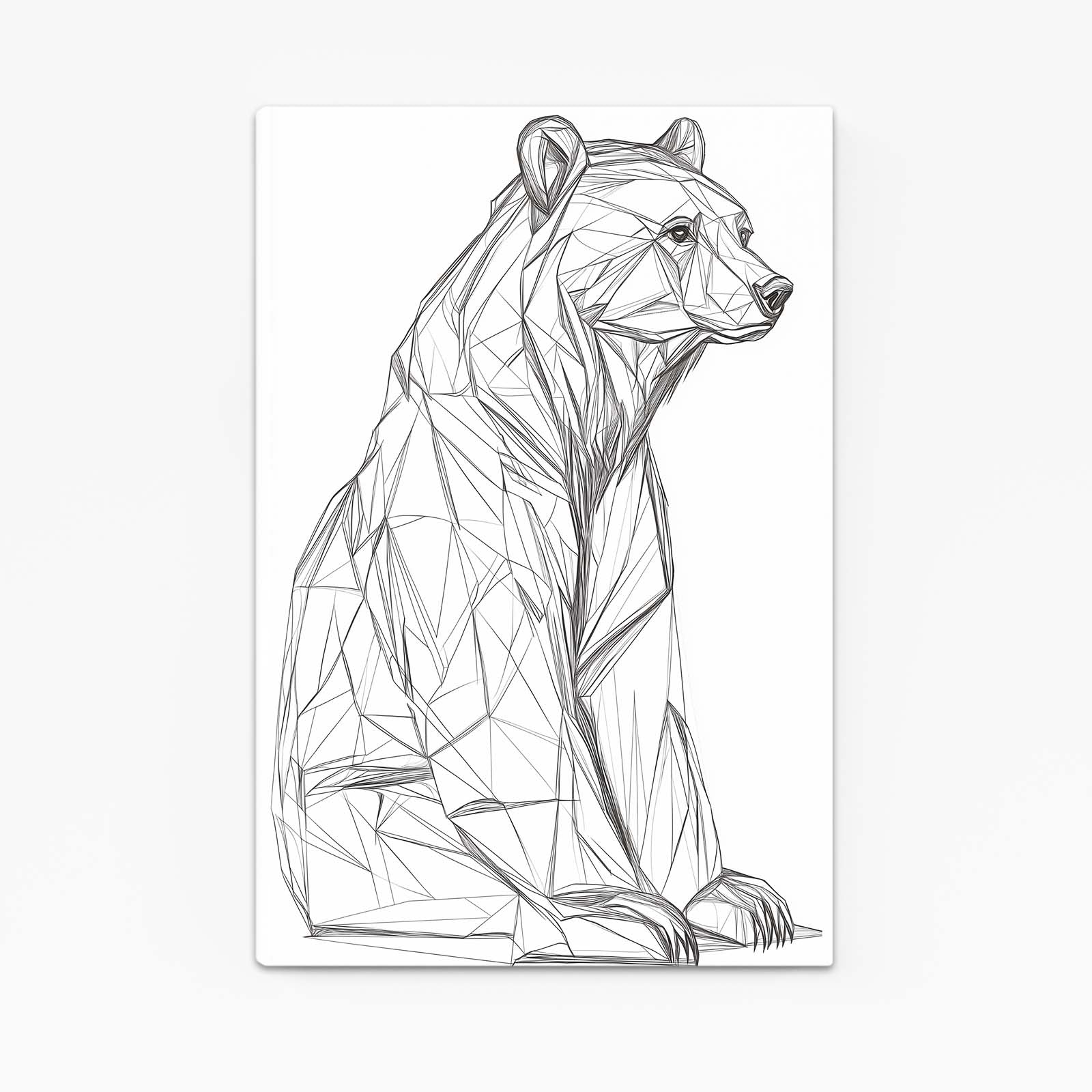 Bear Line Art Tattoo