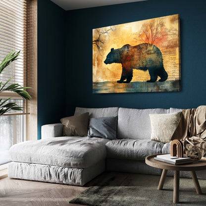 Bear Silhouette Art