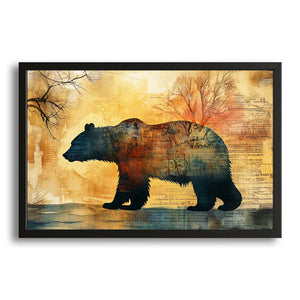 Bear Silhouette Art