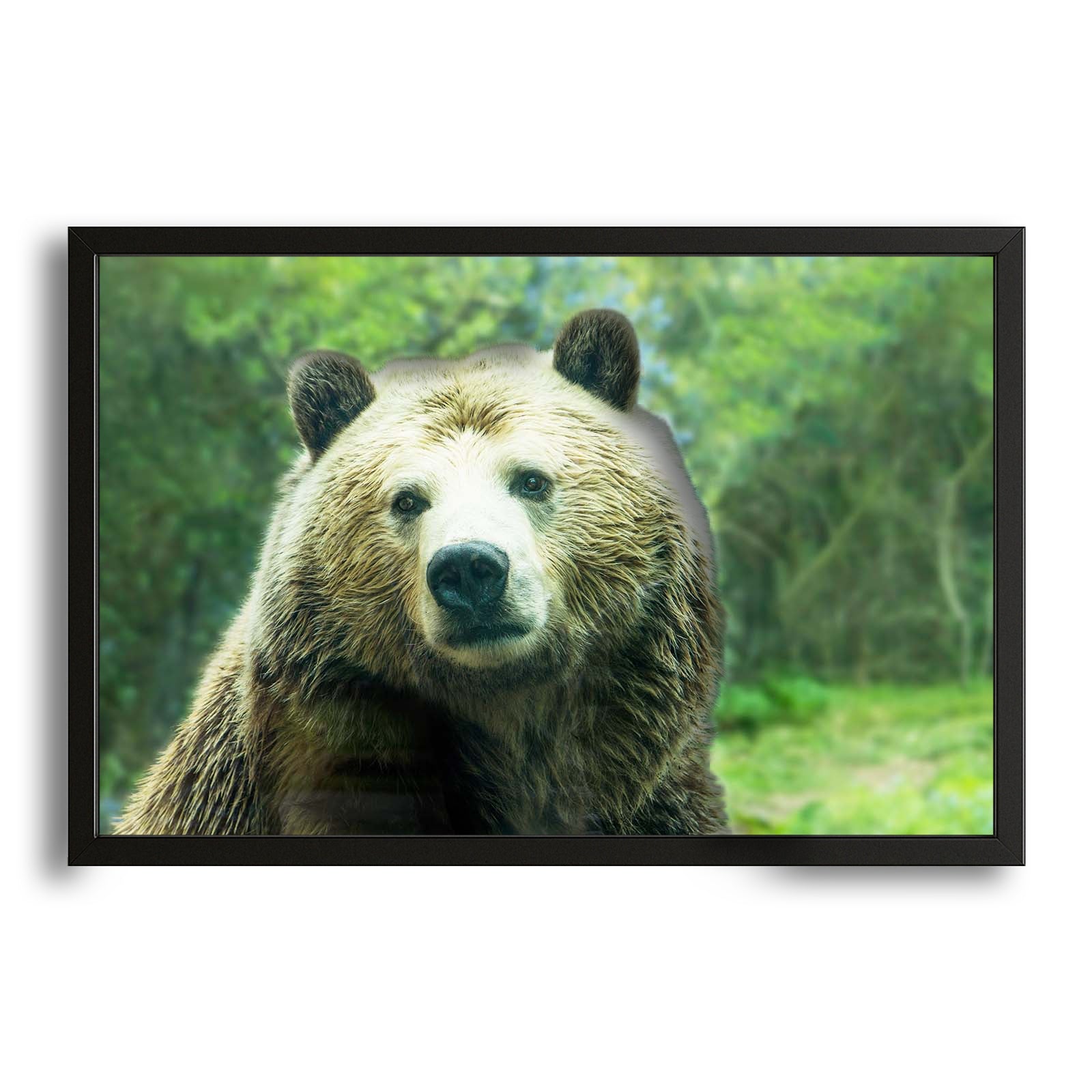 Bear Wall Art Nursery – canvas print on white background